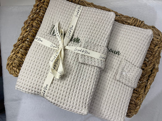 Protège carnet nid d'abeille